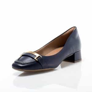 Sapato Couro Azul Marinho