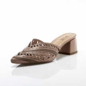 Mule Couro Nude